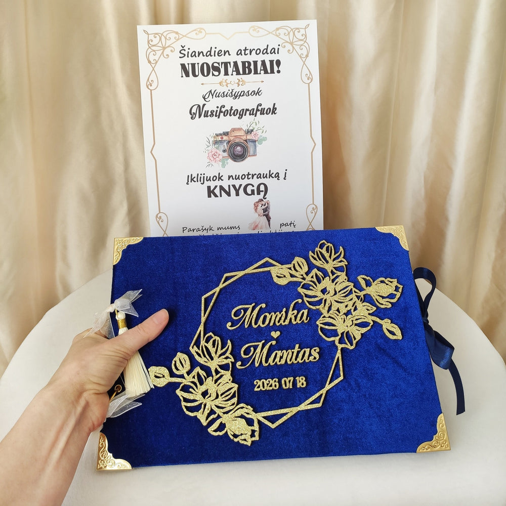 "Orchids" Wedding guest book